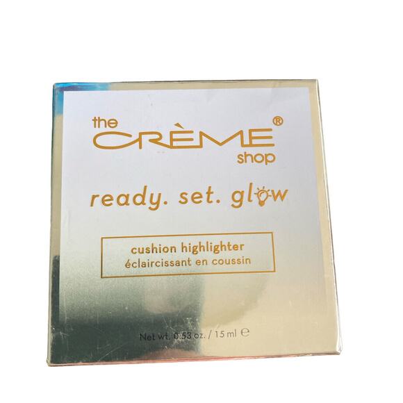 The Creme Shop Ready Set Glow Cushion Highlighter Gold Glow Face Makeup NEW - Picture 2 of 8